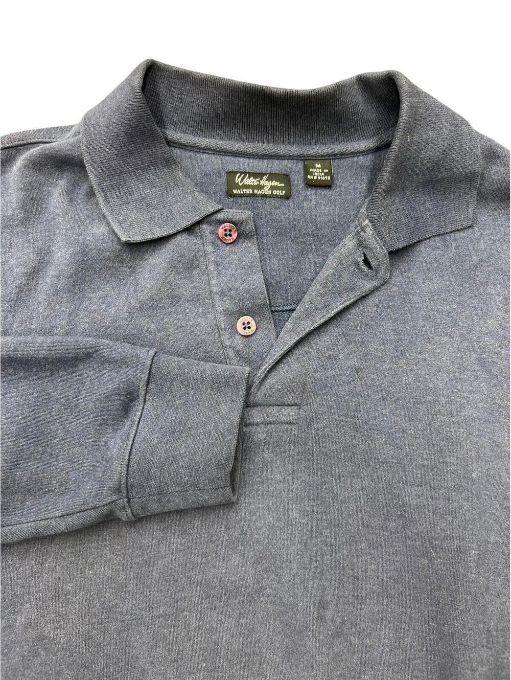 Vintage Walter Hagen Long Sleeve Polo Sweatshirt Golf Pullover Dadcore M